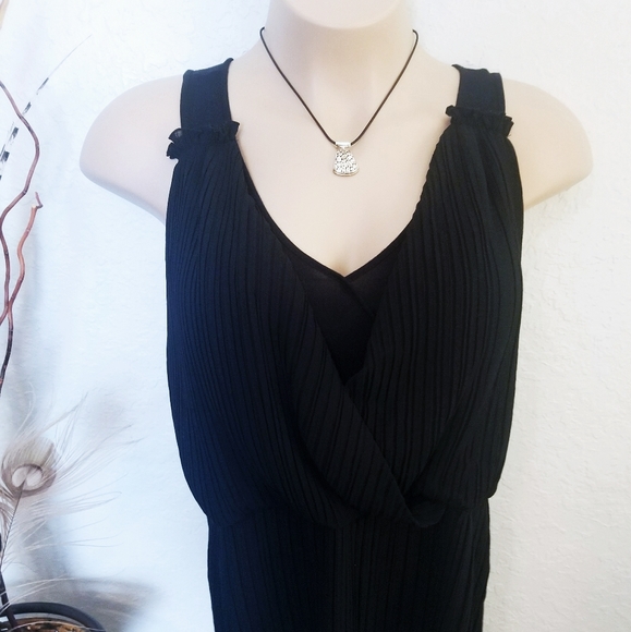 Design History Tops - Dressy Black Tank Top | Design History | XL